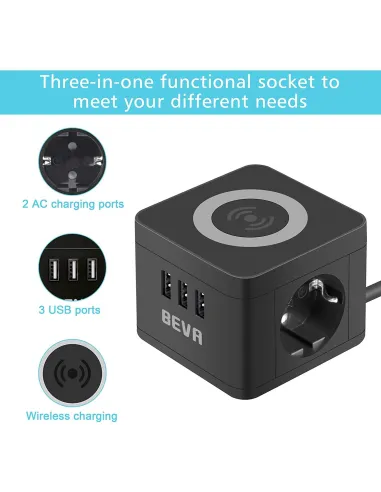 Multiprise - Chargeur à induction - Module caméra espion