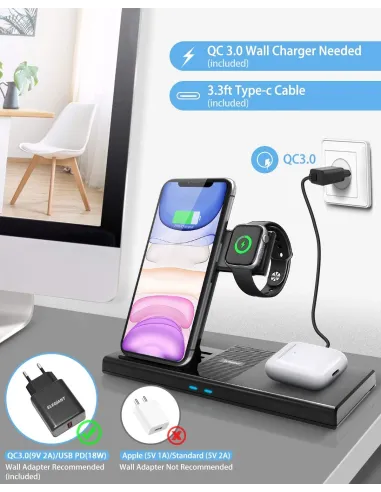 Station de charge : Module caméra - Micro espion GSM