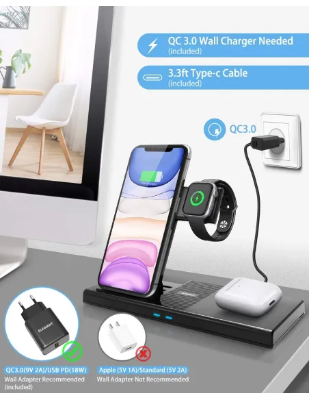 Station de charge : Module caméra - Micro espion GSM