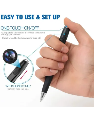 Stylo camera espion full hd - enregistrement en continu et son