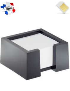 Bloc cube noir pour papier post-it micro GSM 2