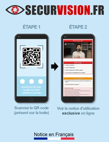Notice lecteur DVD avec caméra espion wifi à distance