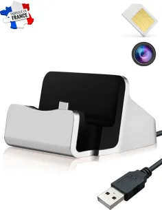 Dock telephone et chargeur type c micro GSM/camera 2