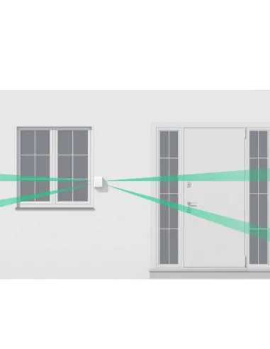 Détecteur de mouvement rideau d'extérieur bidirectionnel - Surveillance maison