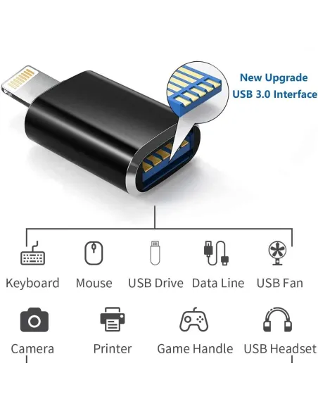 Lecteur de carte micro SD - Type C / Lightning / Micro USB