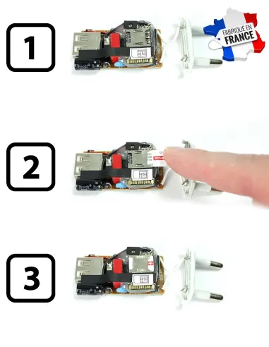 Chargeur iPhone - Micro espion GSM - Ecouter en direct