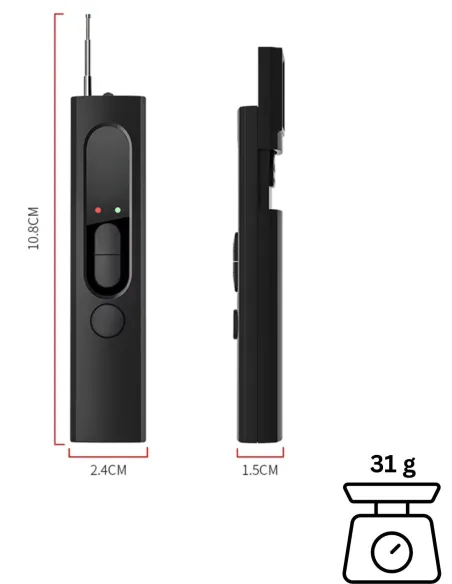 Détecteur de micro espion, camera espion et fréquences radio