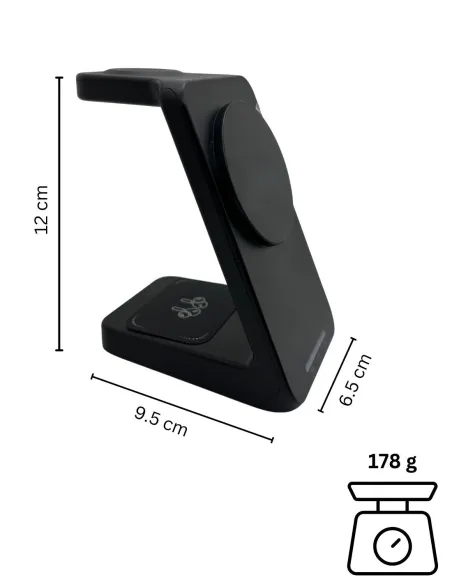 Chargeur 3 en 1 avec enregistreur audio Wi-Fi - écoute en direct discrète