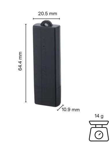 Clé USB enregistreur - Détection de son - Longue durée