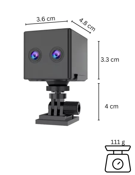 Camera 4G avec carte  - Vision en direct avec zoom x6 - jusqu'à 2 ans