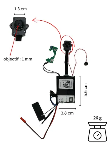 Module caméra DIY espion 4G / Wi-Fi - Vision à distance en direct