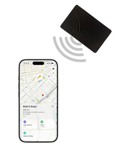 Tag compatible AirTag iOS sans haut-parleur – Modifié en France | Localisation discrète