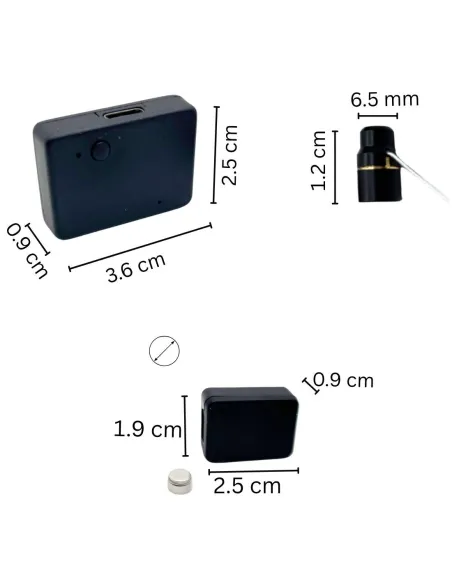 Oreillette miniature professionnelle Bluetooth - Pile rechargeable