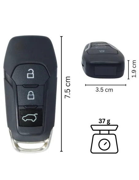 Caméra espion Full HD - clé de voiture - Vision nocturne