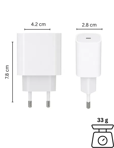 Chargeur Type C GPS intégré  - 6 mois d'autonomie