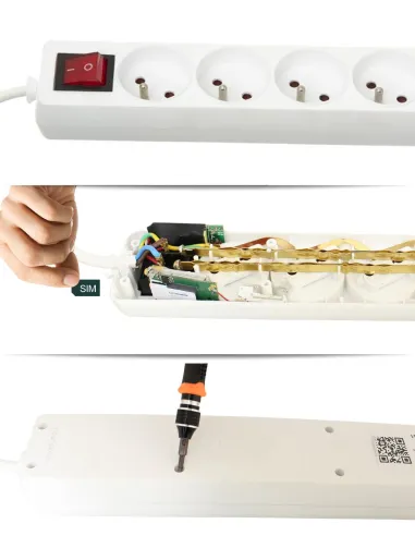 Multiprise micro espion 6 trous - écouter à distance en direct - Gsm